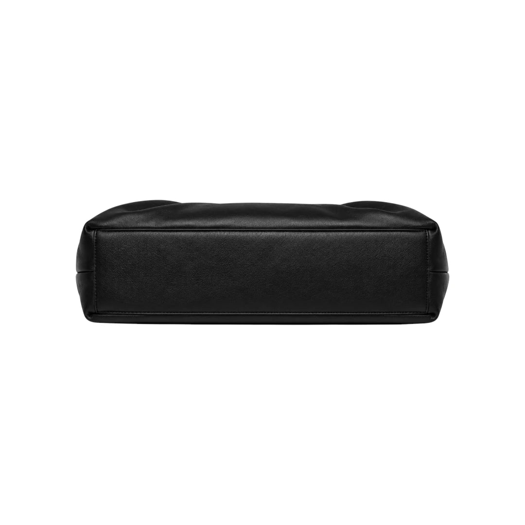 Sahru Female Black Leather Evening Clutch Bag