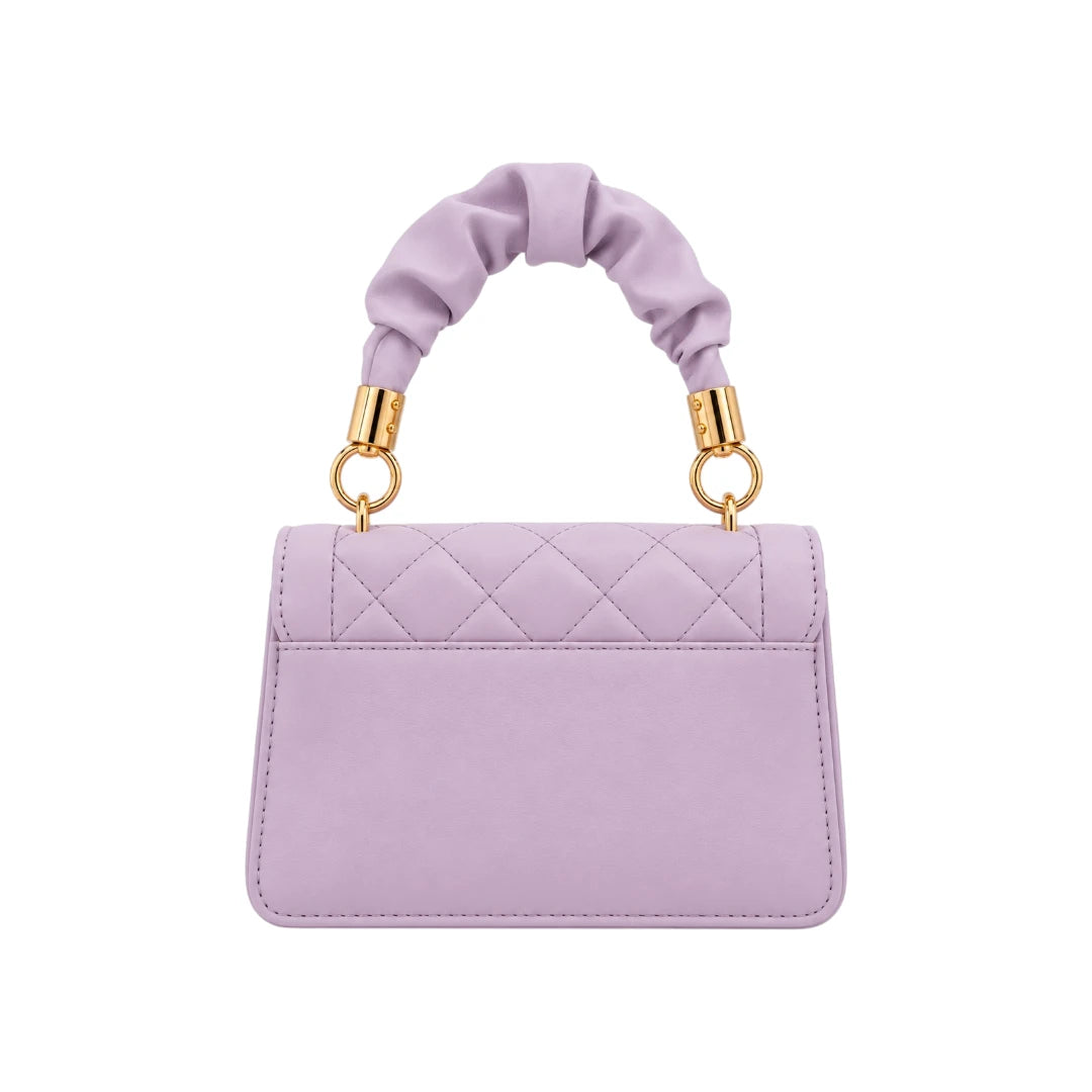 Sahru Female Purple Quilted Leather Handbag
